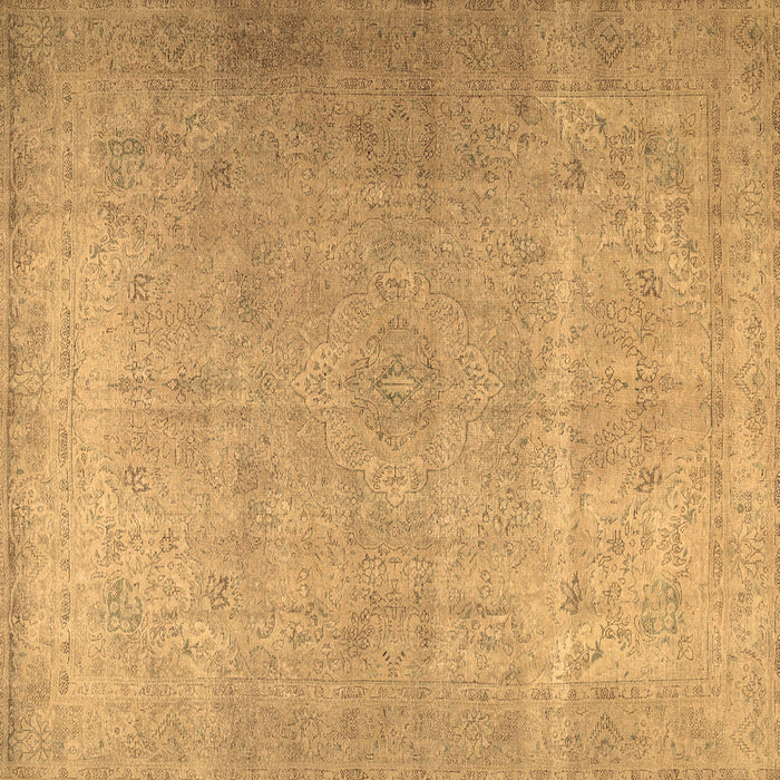 Square Persian Brown Traditional Rug, tr2932brn