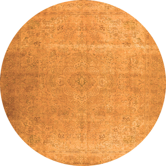 Machine Washable Persian Orange Traditional Area Rugs, wshtr2932org