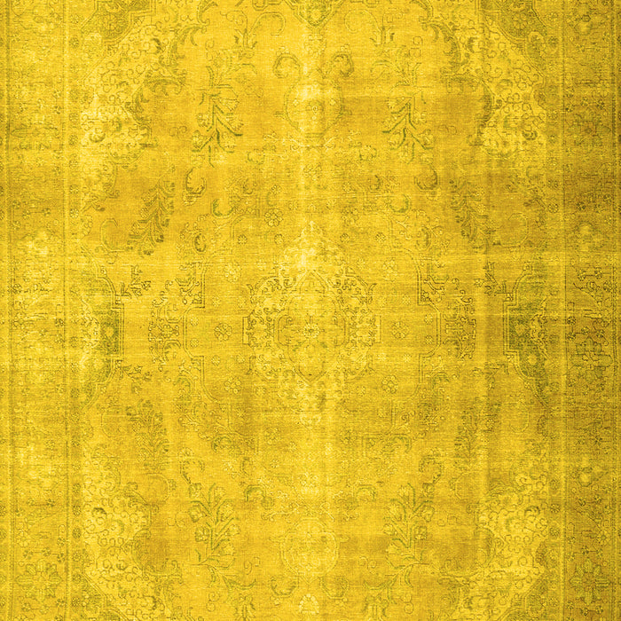 Machine Washable Persian Yellow Traditional Rug, wshtr2933yw