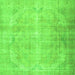 Serging Thickness of Persian Green Traditional Rug, tr2933grn