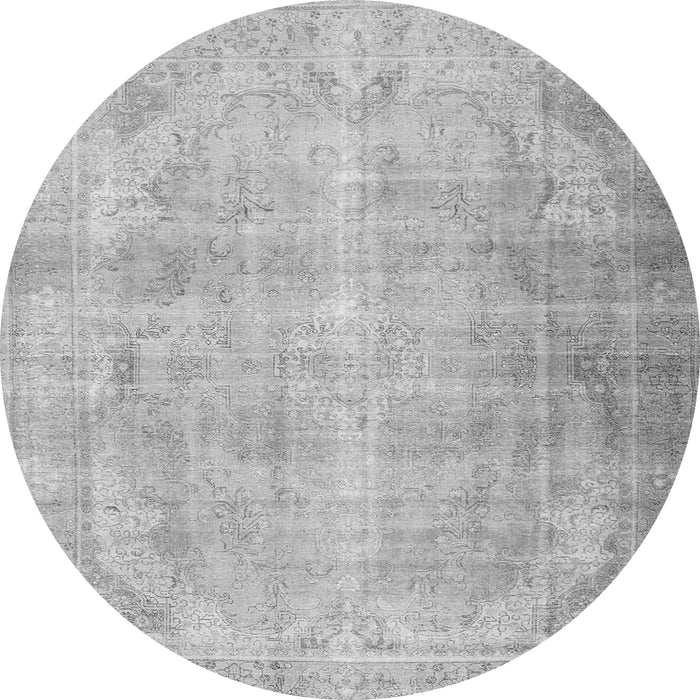 Machine Washable Persian Gray Traditional Rug, wshtr2933gry