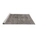 Sideview of Machine Washable Traditional Rosy Brown Pink Rug, wshtr2935