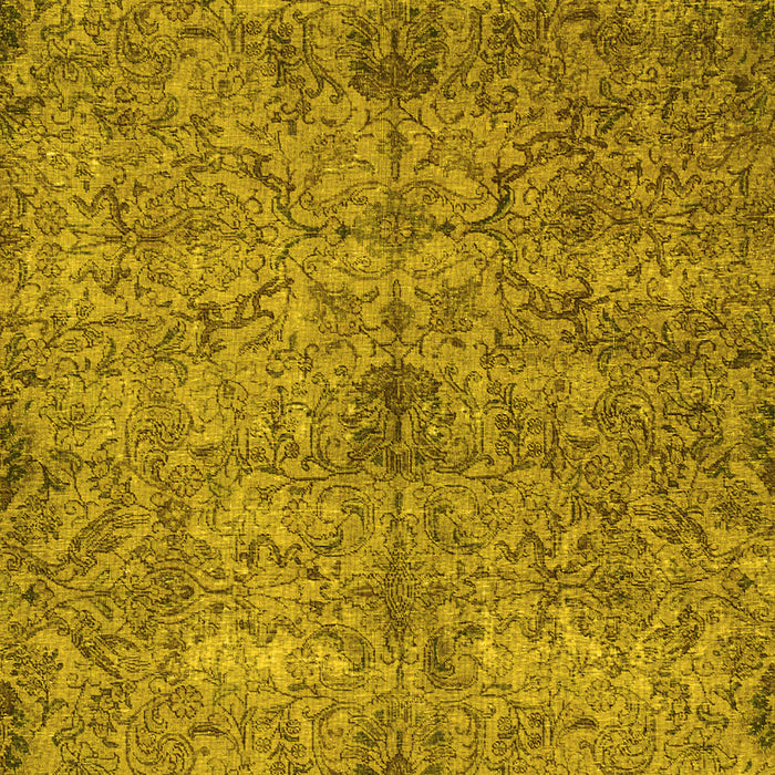 Machine Washable Persian Yellow Traditional Rug, wshtr2935yw