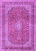 Medallion Purple Traditional Rug, tr2936pur