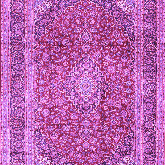 Machine Washable Medallion Purple Traditional Area Rugs, wshtr2936pur