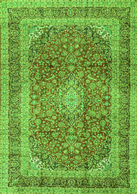 Medallion Green Traditional Rug, tr2936grn