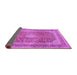 Sideview of Medallion Purple Traditional Rug, tr2936pur