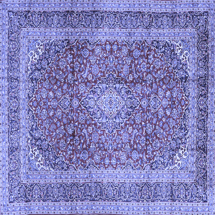 Square Medallion Blue Traditional Rug, tr2936blu