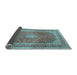 Sideview of Medallion Light Blue Traditional Rug, tr2936lblu