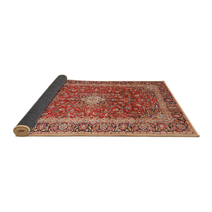 Sideview of Traditional Tangerine Pink Persian Rug, tr2937