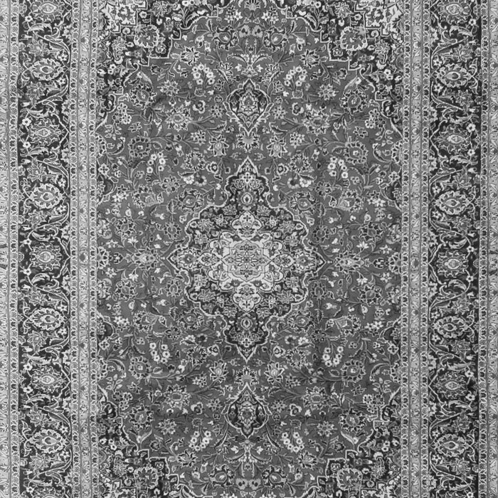 Serging Thickness of Machine Washable Persian Gray Traditional Rug, wshtr2937gry