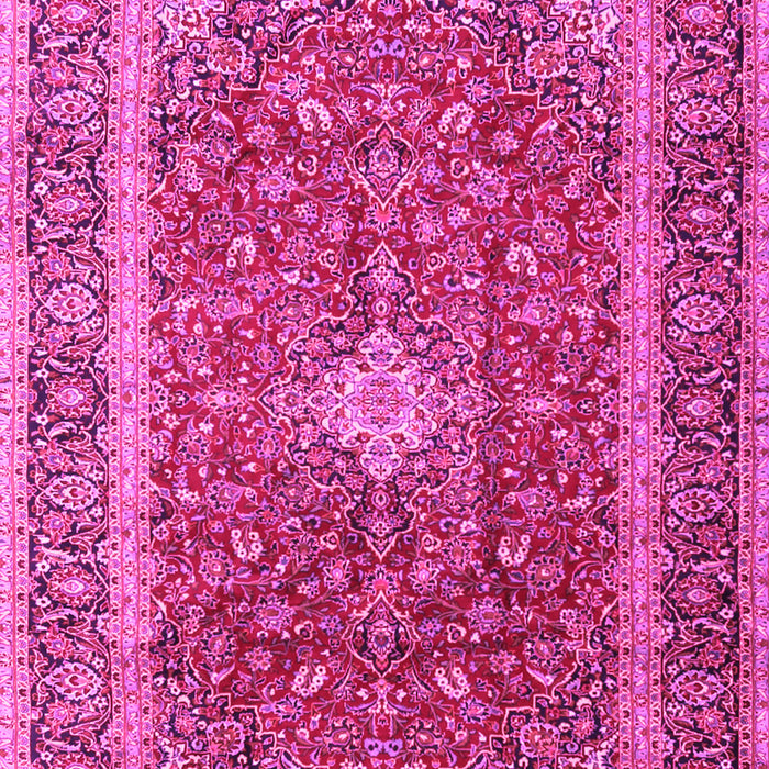 Machine Washable Persian Pink Traditional Rug, wshtr2937pnk
