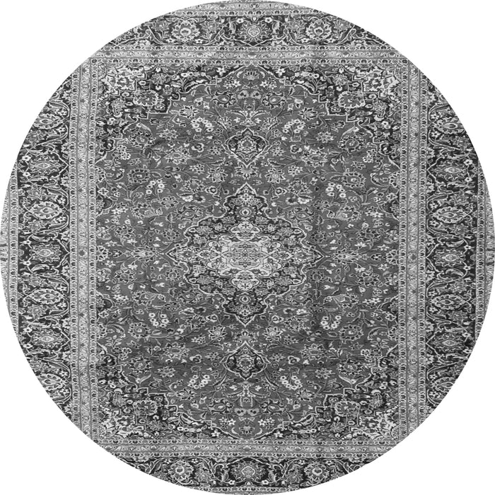Machine Washable Persian Gray Traditional Rug, wshtr2937gry