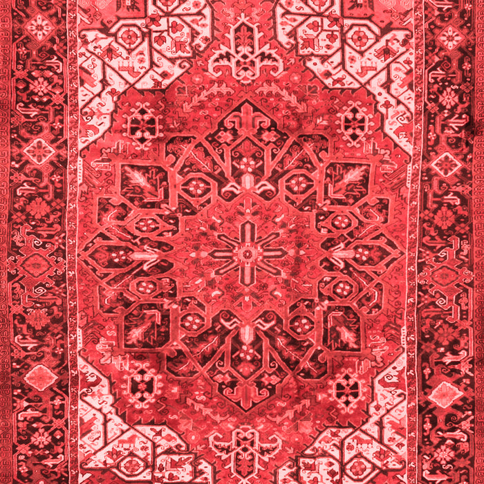Machine Washable Persian Red Traditional Rug, wshtr2938red