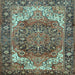 Square Persian Light Blue Traditional Rug, tr2938lblu