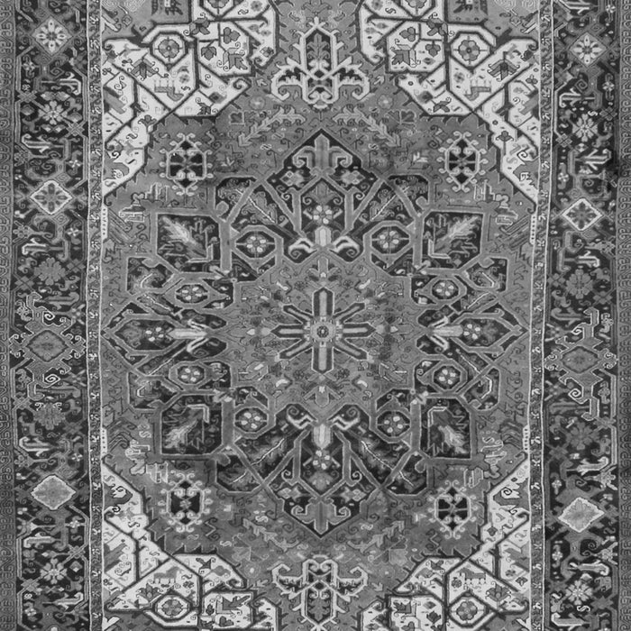 Serging Thickness of Machine Washable Persian Gray Traditional Rug, wshtr2938gry