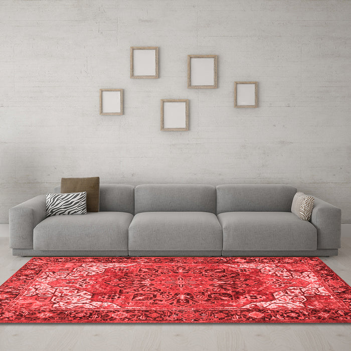 Traditional Red Washable Rugs
