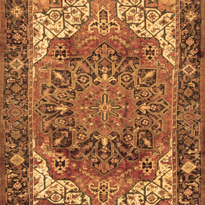Machine Washable Persian Brown Traditional Rug, wshtr2938brn