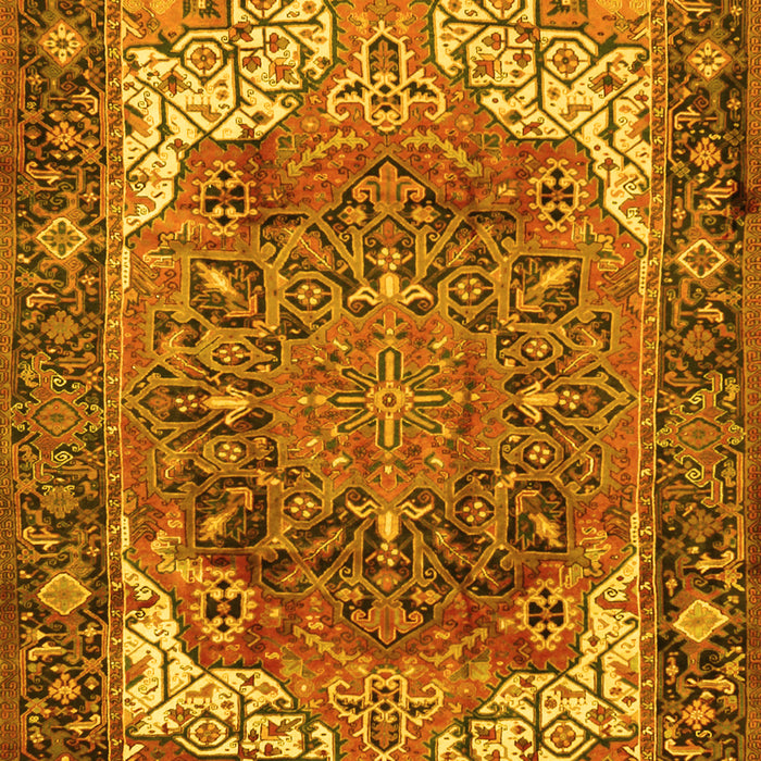 Machine Washable Persian Yellow Traditional Rug, wshtr2938yw