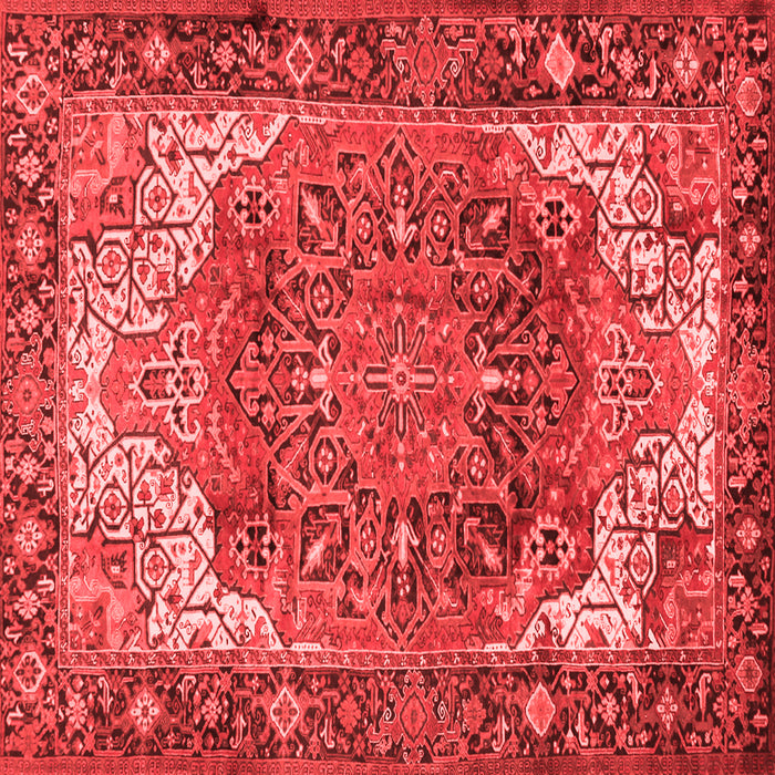 Machine Washable Persian Red Traditional Rug, wshtr2938red