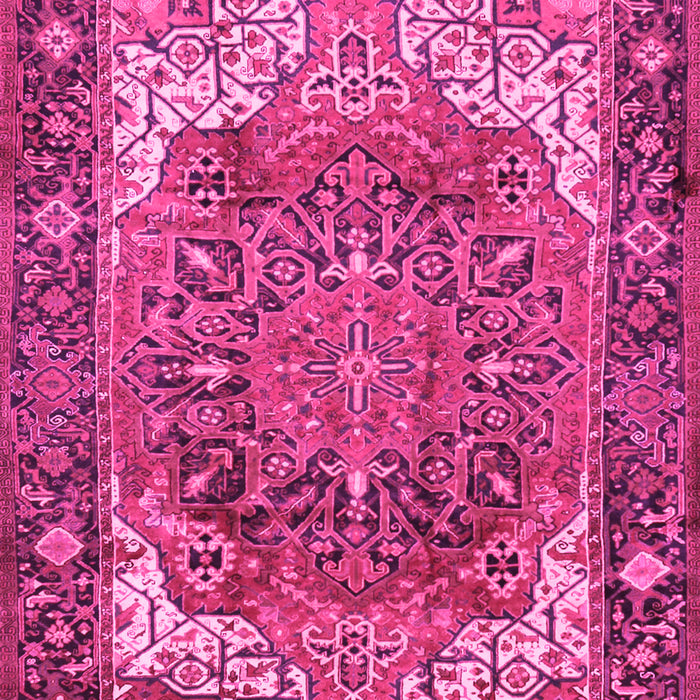Machine Washable Persian Pink Traditional Rug, wshtr2938pnk