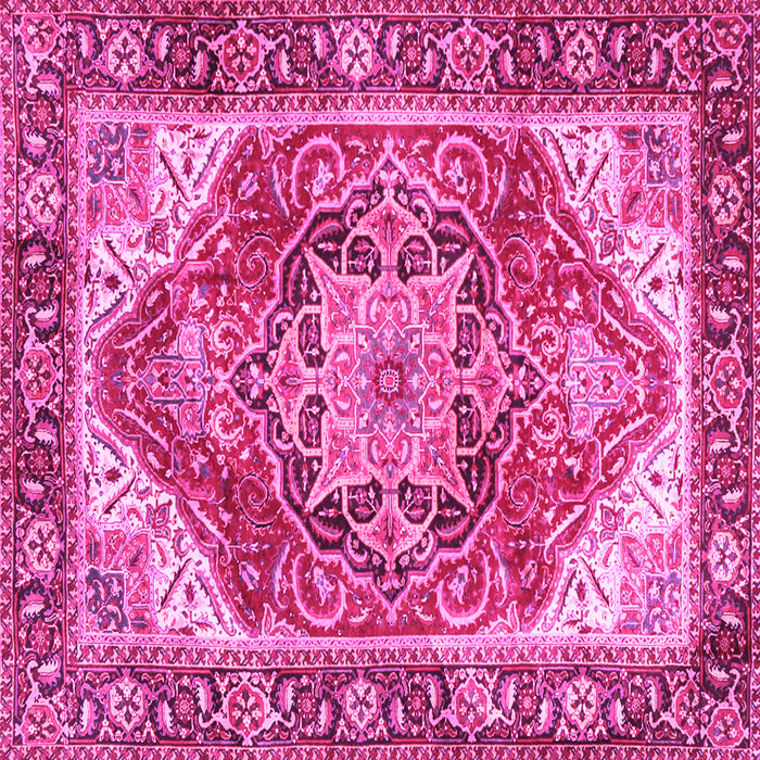 Square Persian Pink Traditional Rug, tr2939pnk