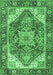 Machine Washable Persian Emerald Green Traditional Area Rugs, wshtr2939emgrn-1