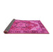 Sideview of Persian Pink Traditional Rug, tr2939pnk