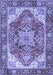 Machine Washable Persian Blue Traditional Rug, wshtr2939blu