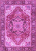 Machine Washable Persian Purple Traditional Area Rugs, wshtr2939pur