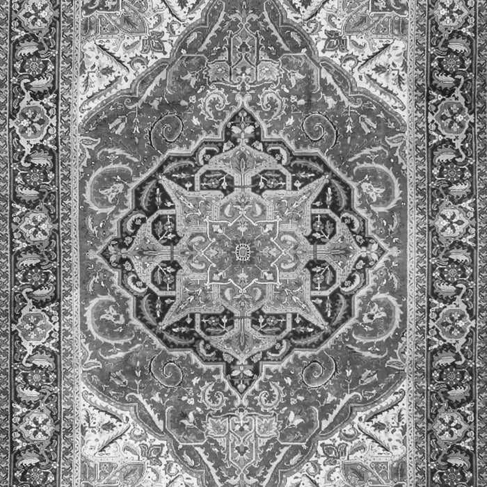 Serging Thickness of Machine Washable Persian Gray Traditional Rug, wshtr2939gry