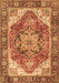 Machine Washable Persian Brown Traditional Rug, wshtr2939brn