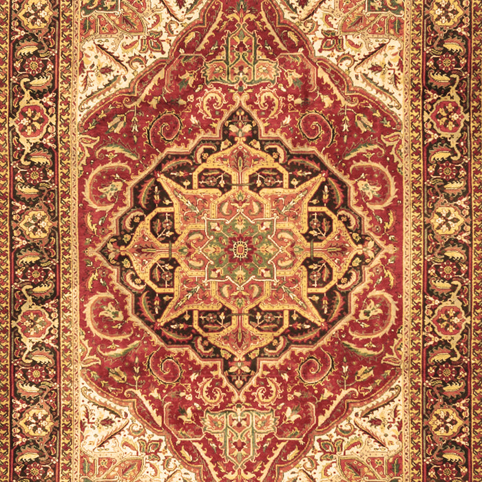 Machine Washable Persian Brown Traditional Rug, wshtr2939brn
