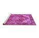 Sideview of Machine Washable Persian Purple Traditional Area Rugs, wshtr2939pur