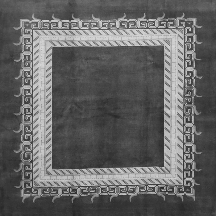 Serging Thickness of Persian Gray Traditional Rug, tr293gry