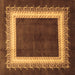 Square Persian Brown Traditional Rug, tr293brn