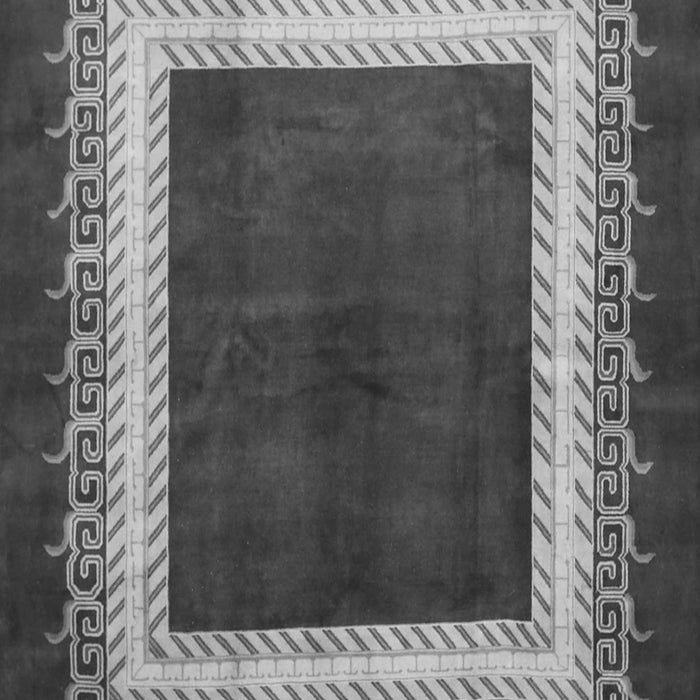 Serging Thickness of Machine Washable Persian Gray Traditional Rug, wshtr293gry