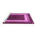 Sideview of Machine Washable Persian Purple Traditional Area Rugs, wshtr293pur