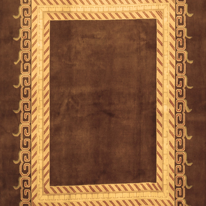 Machine Washable Persian Brown Traditional Rug, wshtr293brn