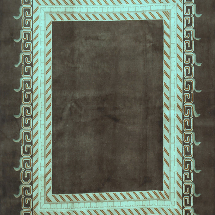 Machine Washable Persian Light Blue Traditional Rug, wshtr293lblu