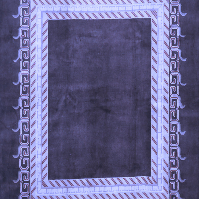 Machine Washable Persian Blue Traditional Rug, wshtr293blu