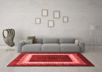 Machine Washable Persian Red Traditional Rug, wshtr293red