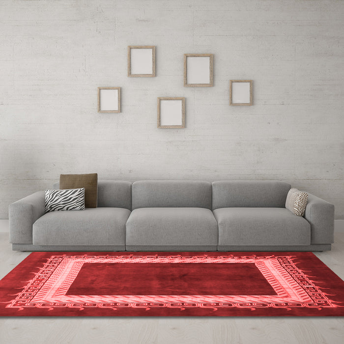 Traditional Red Washable Rugs