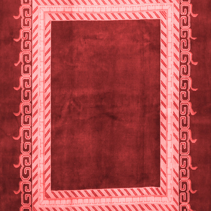 Machine Washable Persian Red Traditional Rug, wshtr293red