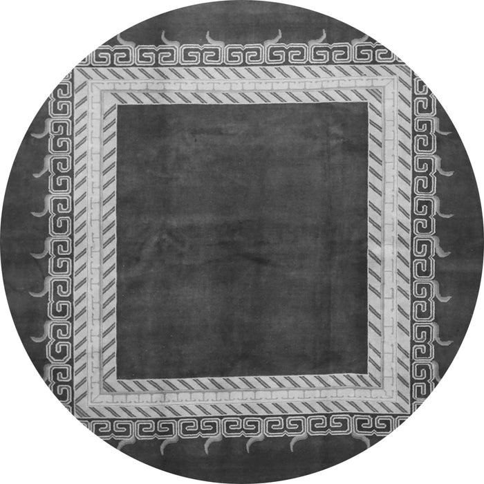 Machine Washable Persian Gray Traditional Rug, wshtr293gry
