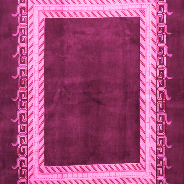 Machine Washable Persian Pink Traditional Rug, wshtr293pnk