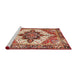 Sideview of Machine Washable Traditional Sandy Brown Rug, wshtr2940