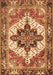 Machine Washable Persian Brown Traditional Rug, wshtr2940brn