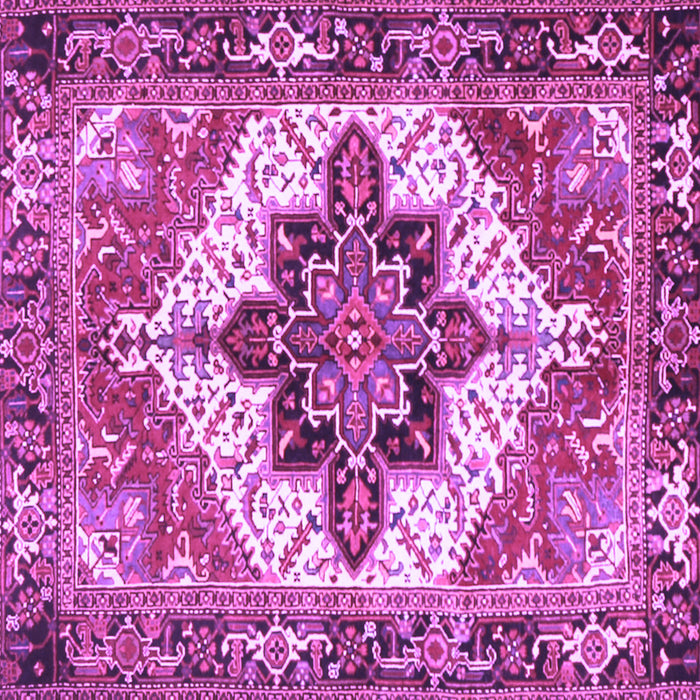 Square Persian Purple Traditional Rug, tr2940pur