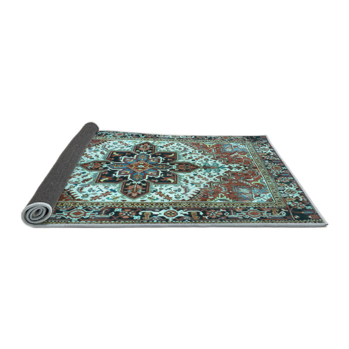Sideview of Persian Light Blue Traditional Rug, tr2940lblu